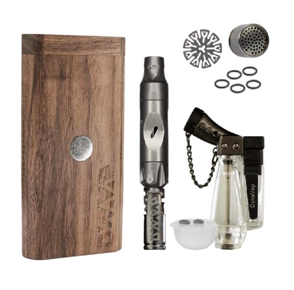 Dynavap M7 Starter Pack with DynaStach Walnut, Honest Single Torch, DynaWax and more [March 2024 Release]