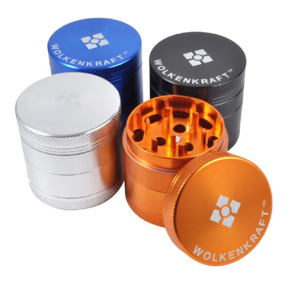 Wolkenkraft Aluminium Grinder 40mm - Silver - Image 3