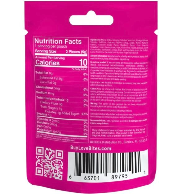 LOVE BITES | FEMALE ENHANCEMENT GUMMIES | 2 COUNT - Image 2