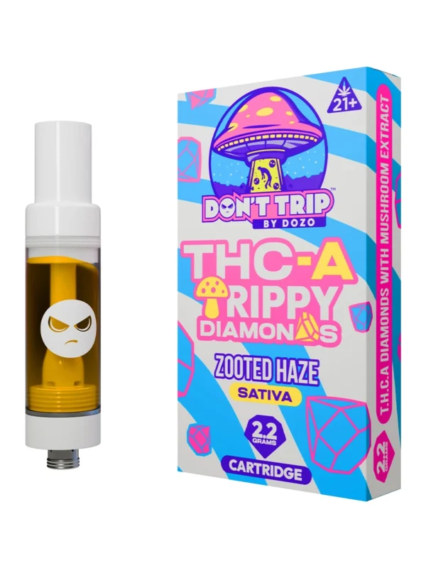 Zooted Haze Don’t Trip by Dozo THC-A Trippy Diamonds Cartridge 2.2G
