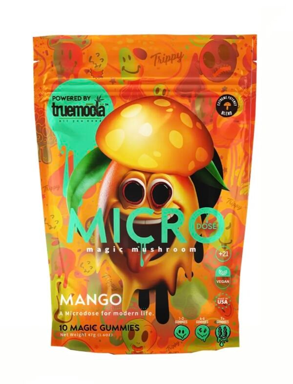 Mango Truemoola Micro Magic Mushroom Gummies 10ct