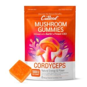 Cordyceps Mango Cutleaf Mushroom CBD Gummies 1000mg