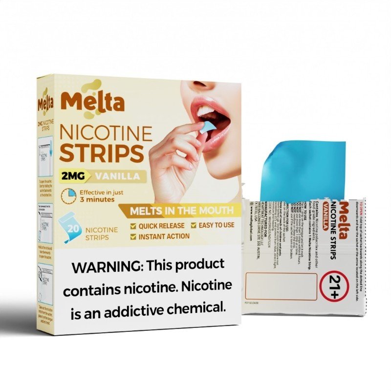 Vanilla Melta Nicotine Strips