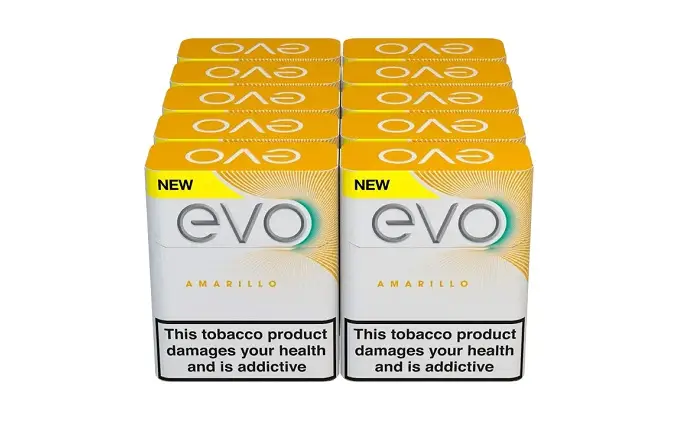 Ploom EVO Tobacco Sticks Amarillo x 10 (Carton) (200 Sticks)