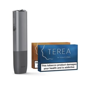 IQOS ILUMA Kit ONE - Pebble Grey & Two Packs of Terea