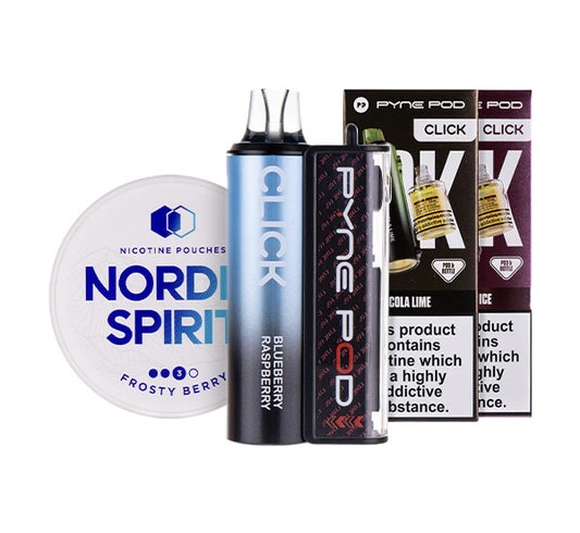 Pyne Pod Click 50k Vape Kit & Nicotine Pouch Bundle