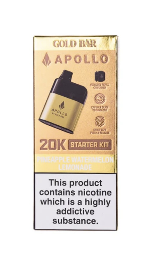 Gold Bar Apollo 20k Pod Kit Bundle - Image 7