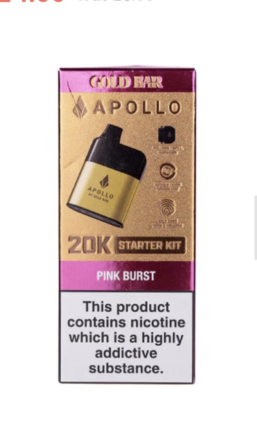 Gold Bar Apollo 20k Pod Kit Bundle - Image 8