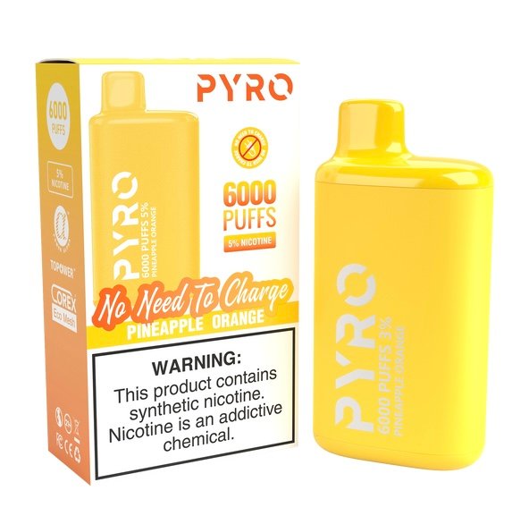 PYRO 6000 PUFF Pineapple Orange