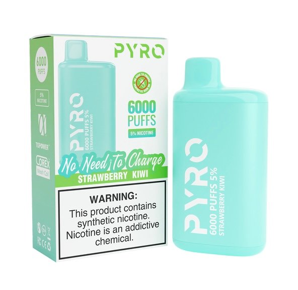 PYRO 6000 PUFFS Strawberry Kiwi