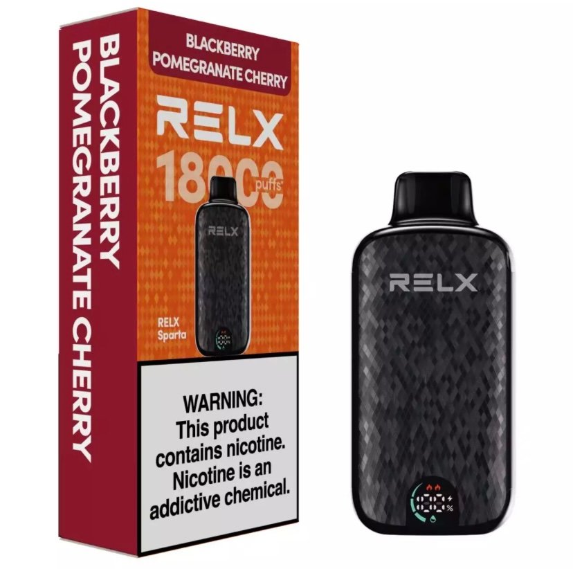 RELX Sparta 18000 Puffs – Blackberry Pomegranate Cherry - Image 2
