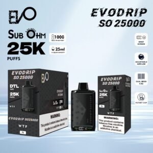 WTF EVODRIP SO25000   DISPOSABLE (5-PACK)