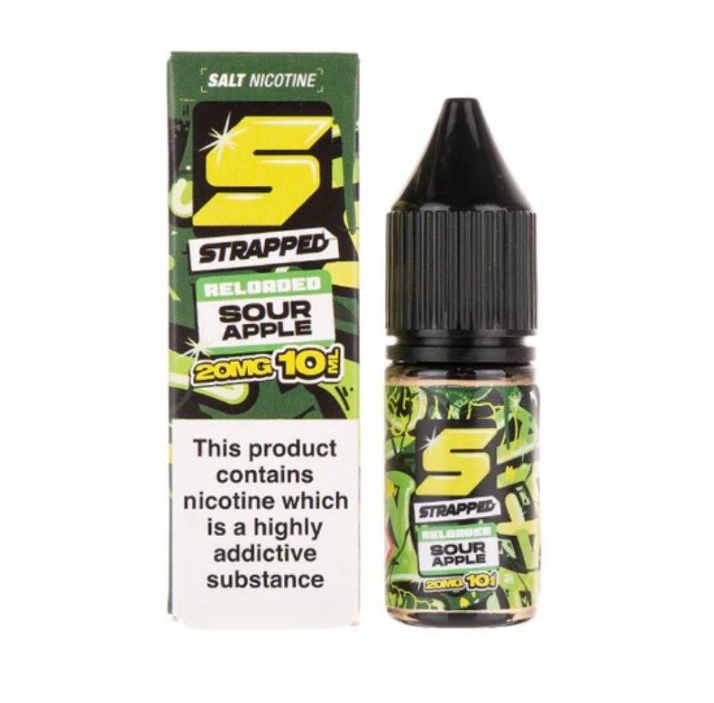 Sour Apple Nic Salt E-Liquid by Strapped Reloaded
