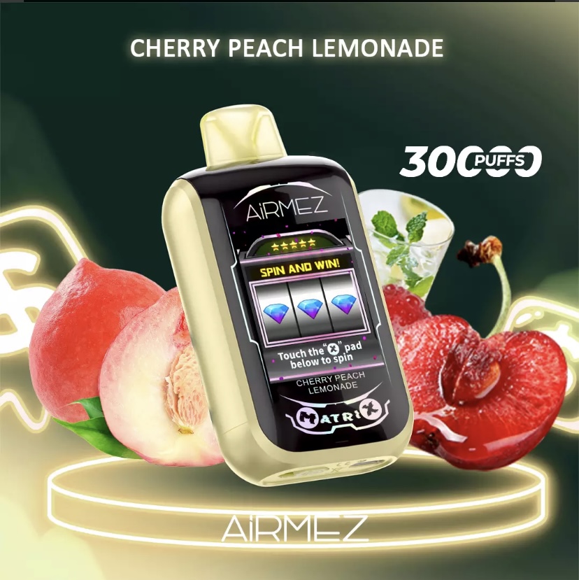 Airmez Matrix Pro 30000 Puffs – Cherry Peach Lemonade