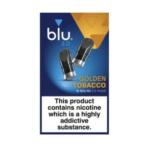 Blu 2.0 Golden Tobacco E Liquid Pods - 2 Pack
