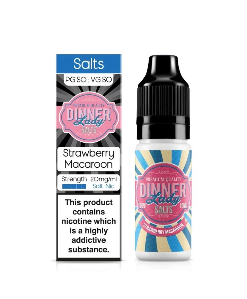 Dinner Lady Strawberry Macaroon Nic Salt E-Liquid