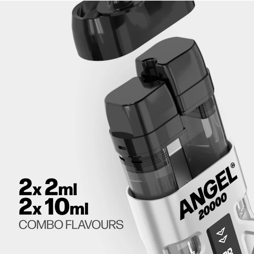 Vendor:ANGEL® 20000 KIT White Edition 2x (2ml + 10ml) Fresh Menthol Mojito, Lemon & Lime - Image 3