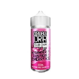 Strawberry Raspberry Cherry Ice by Double Drip –100ml Shortfill E-liquid
