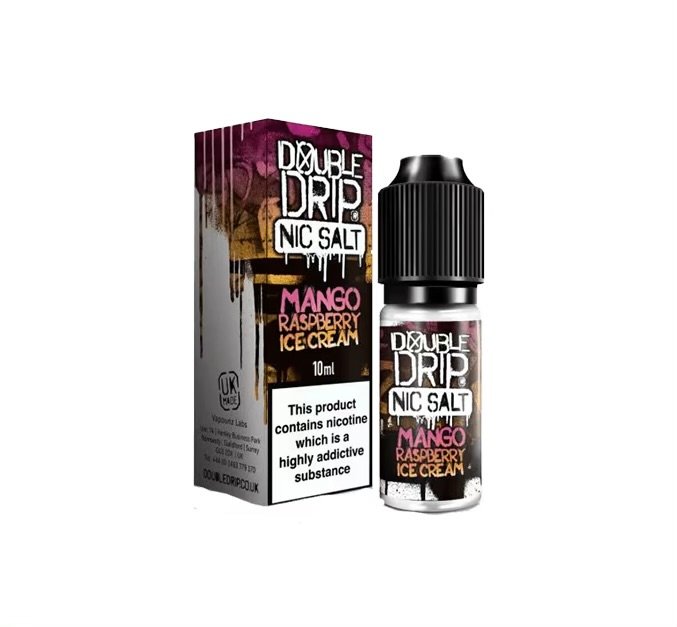 Mango Raspberry Ice Cream by Double Drip –10ml Nic Salt E-liquid