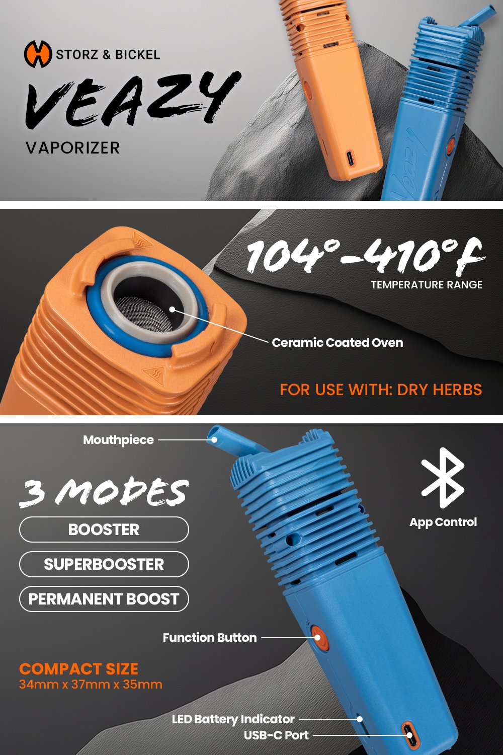 STORZ & BICKEL VEAZY Vaporizer Charming Pink - Image 13