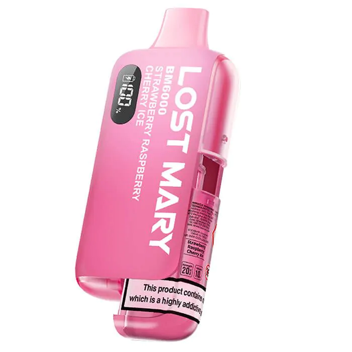 Lost Mary BM6000 Refillable Vape Kit-Strawberry Raspberry Blackberry Ice